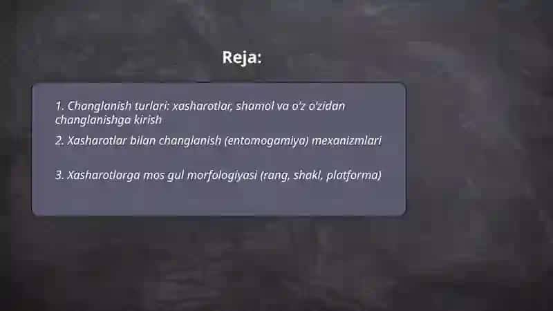 Changlanish turlari 2