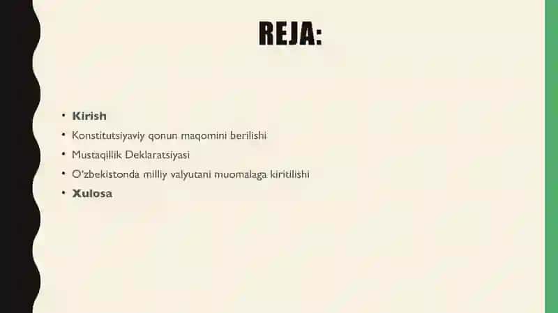 Mustaqillikning ilk davrida davlat suverenitetini mustahkamlash yo‘lidagi sa’y-harakatlar. 2