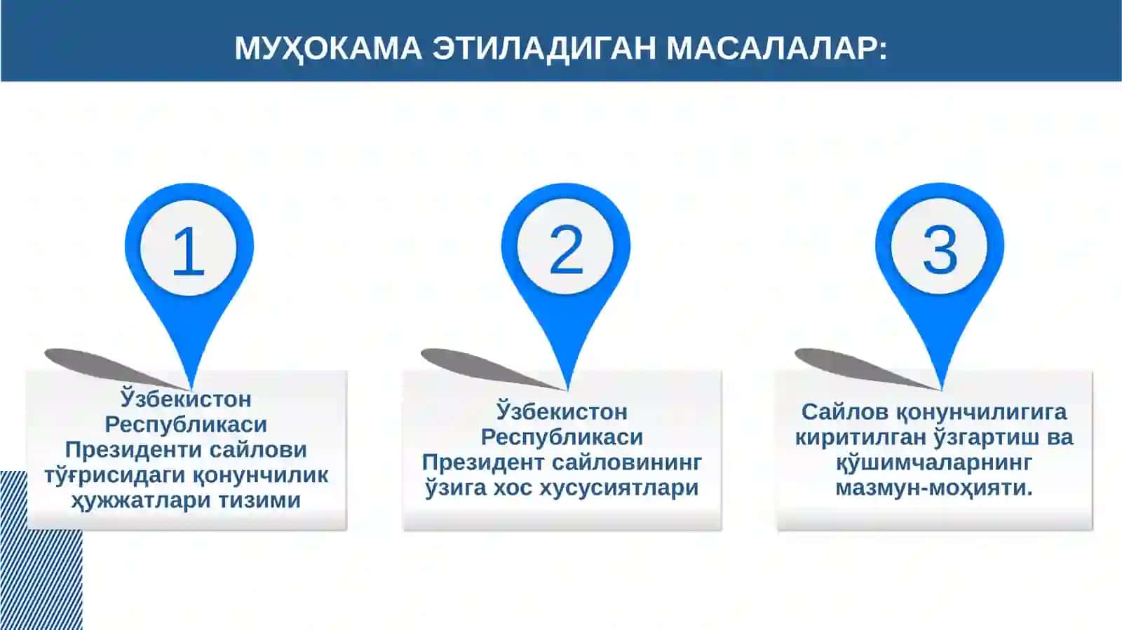 Ўзбекистон Республикаси Президенти сайловининг конституциявий-ҳуқуқий асослари 2