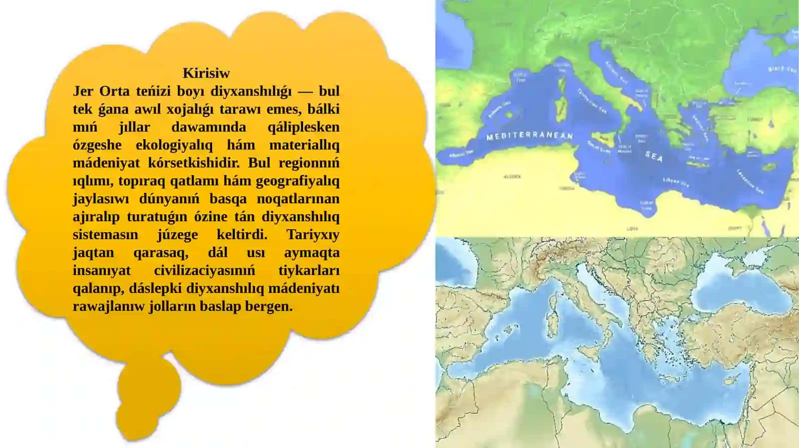 Jer Orta teńizi boyı diyxanshılıǵı 2