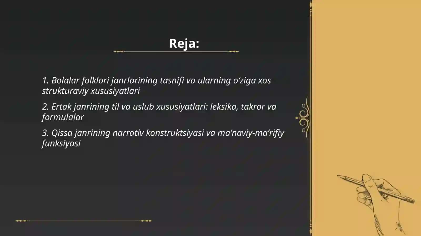 Bolalar folklori janrlari va ularning oʻziga xos jihatlari 2