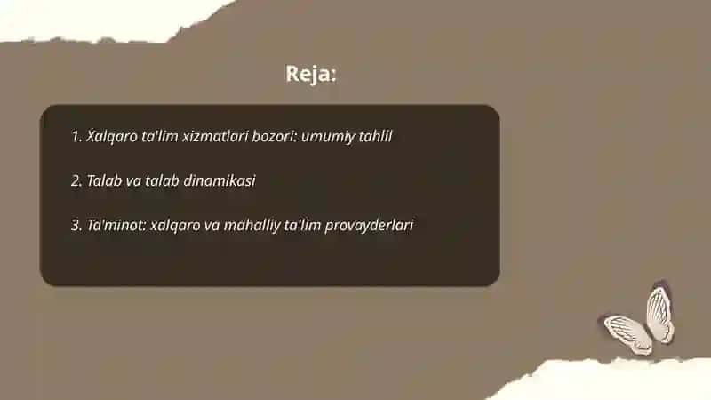 Xalqaro ta'lim xizmatlari bozori 2