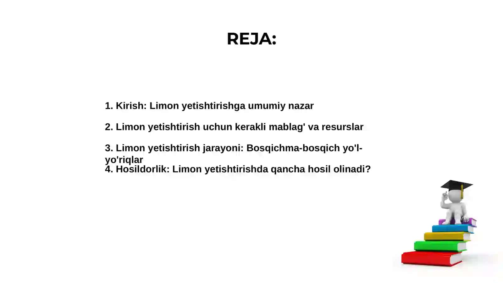 Limon yetishtirish bo'yicha taqdimot 2