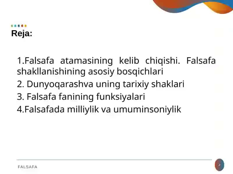 FALSAFANING MOHIYATI VA JAMIYAT TARAQQIYOTIDAGI ROLI 2