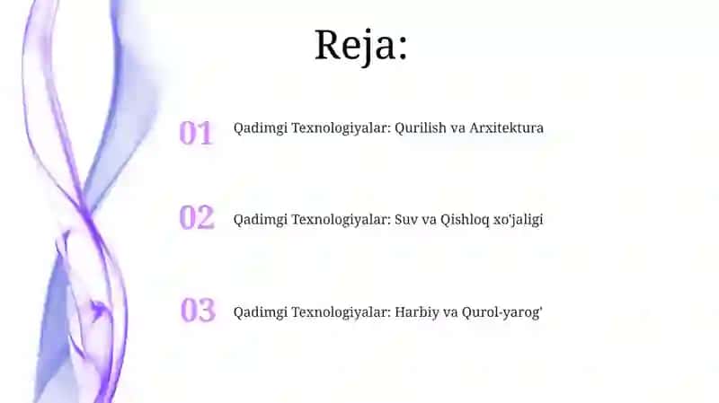 Antik davr texnologiyalari 2