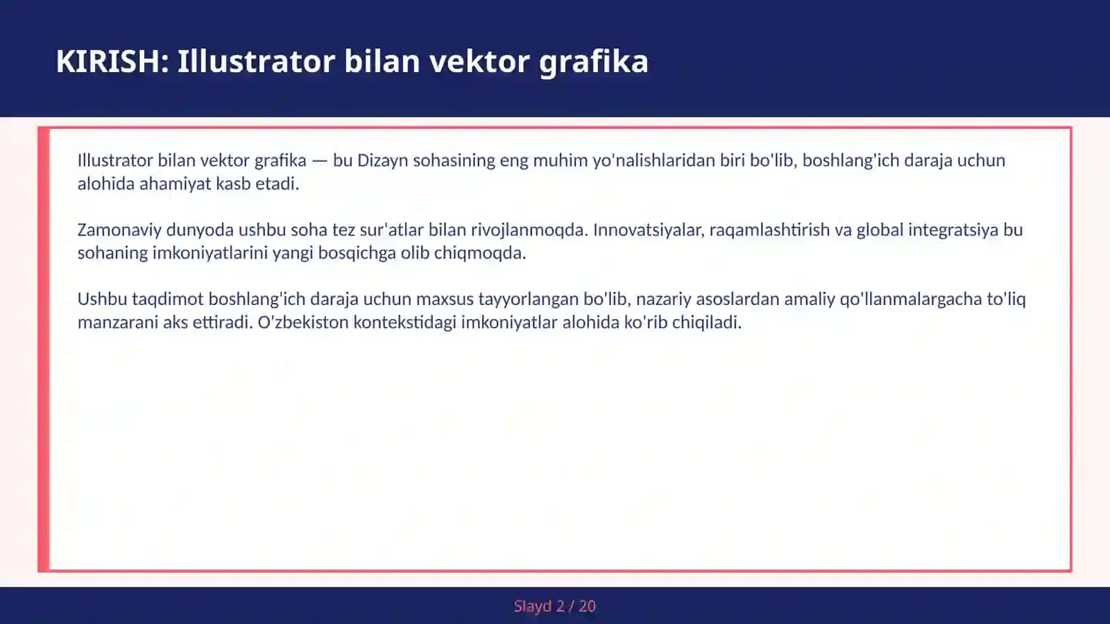 Illustrator bilan vektor grafika 2