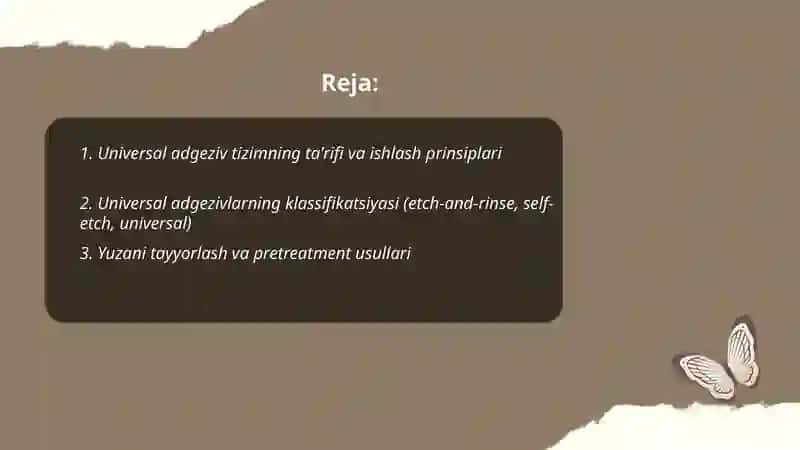 Universal adgeziv tizim 2