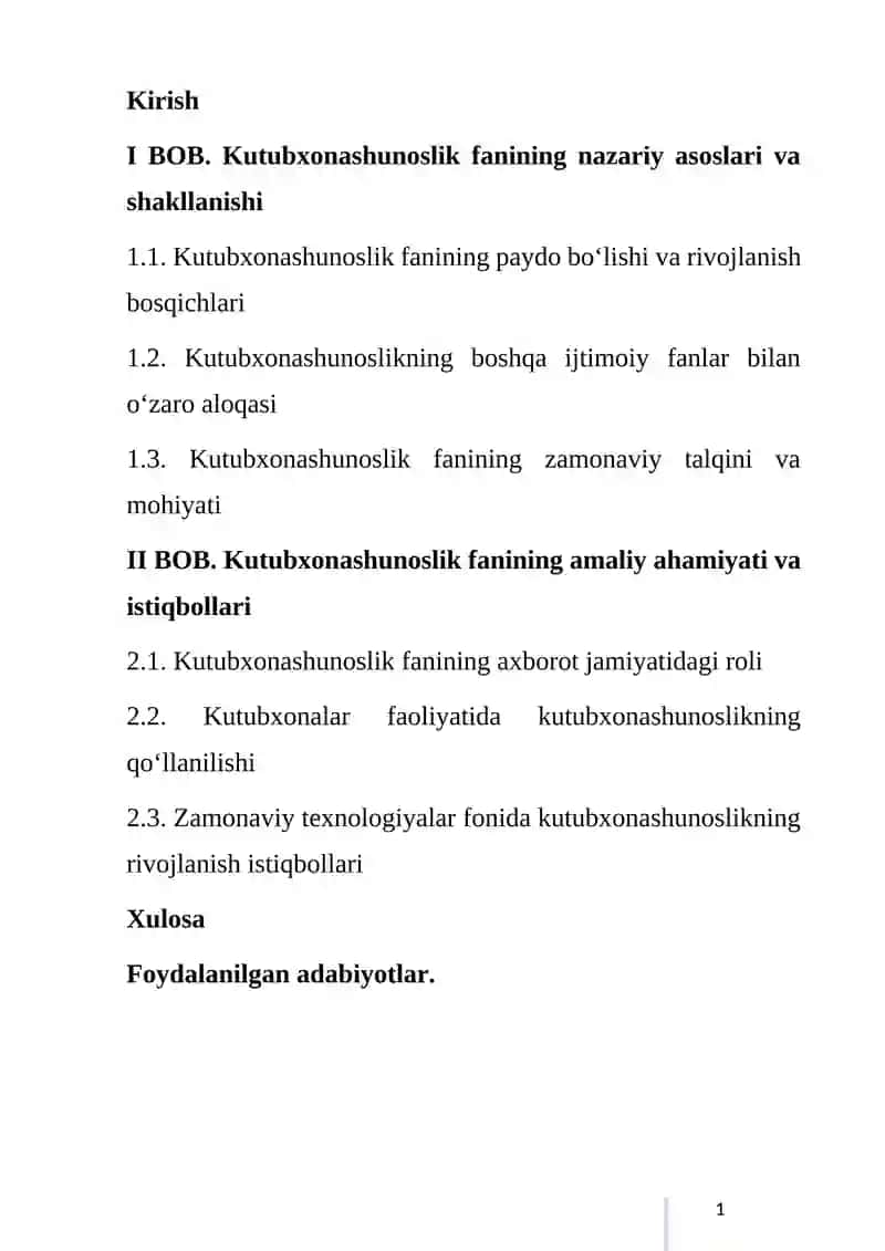 KUTUBXONASHUNOSLIKNING FAN SIFATIDAGI MOHIYATI 2