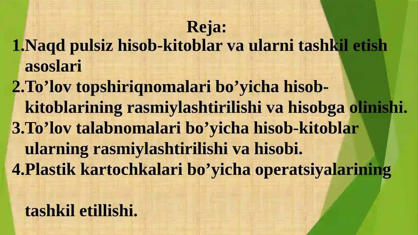 NAQDPULSIZHISOB-KITOBLAR HISOBI 2
