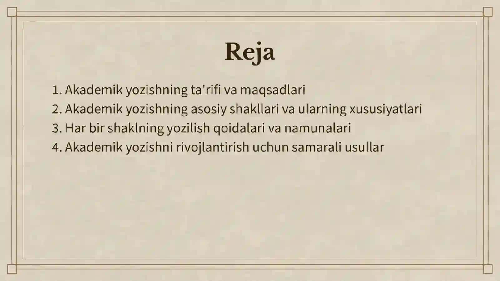 Akademik Yozish 2
