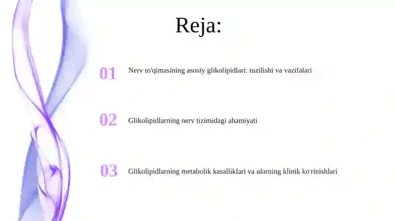 Nerv to'qimasining asosiy glikolipidlari 2