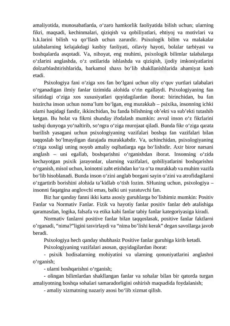 UMUMIY PSIXOLOGIYA FANINING TARAQQIYOTI 2