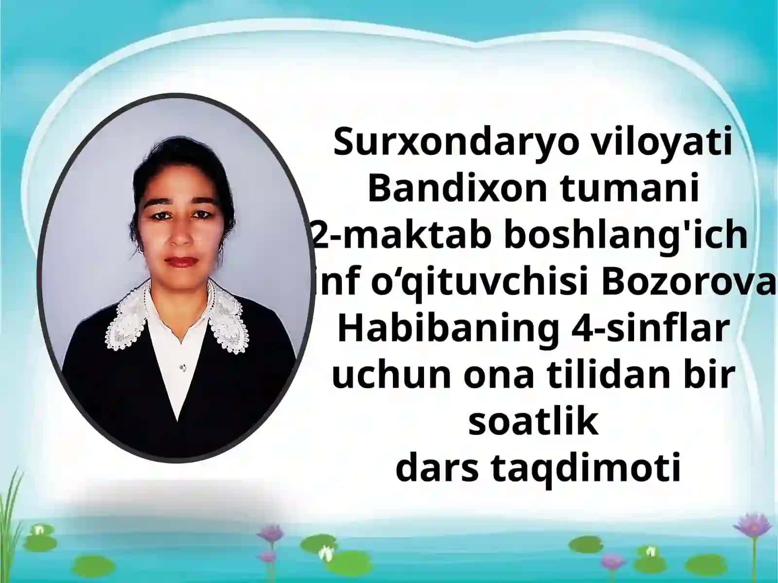 Onatili 4-sinf Mavzu:So‘zturkumlari yuzasidan mustahkamlash 2