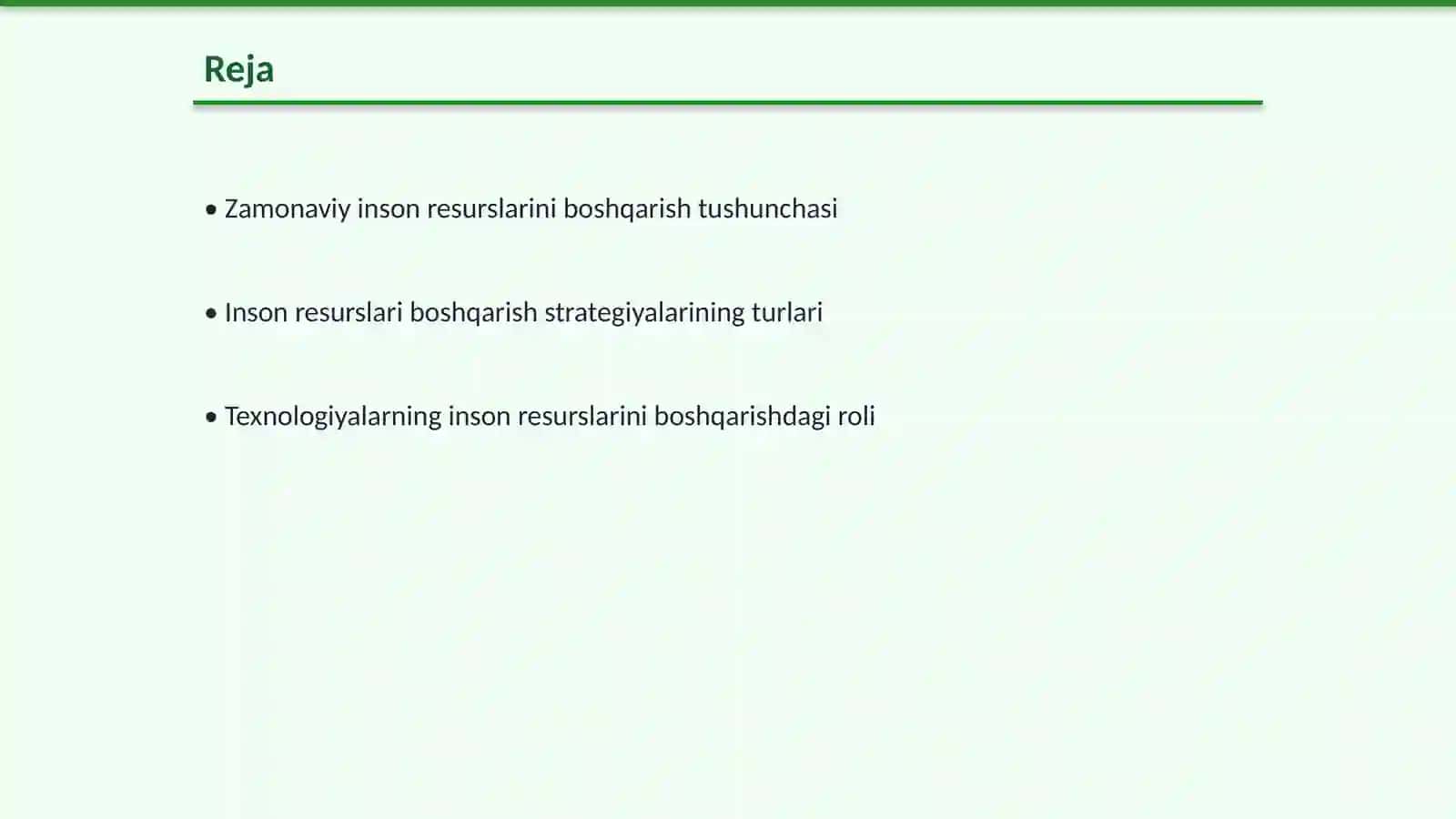 Zamonaviy sharoitlarda inson resurslarini boshqarishning tutgan oʻrni va strategiyasi 2