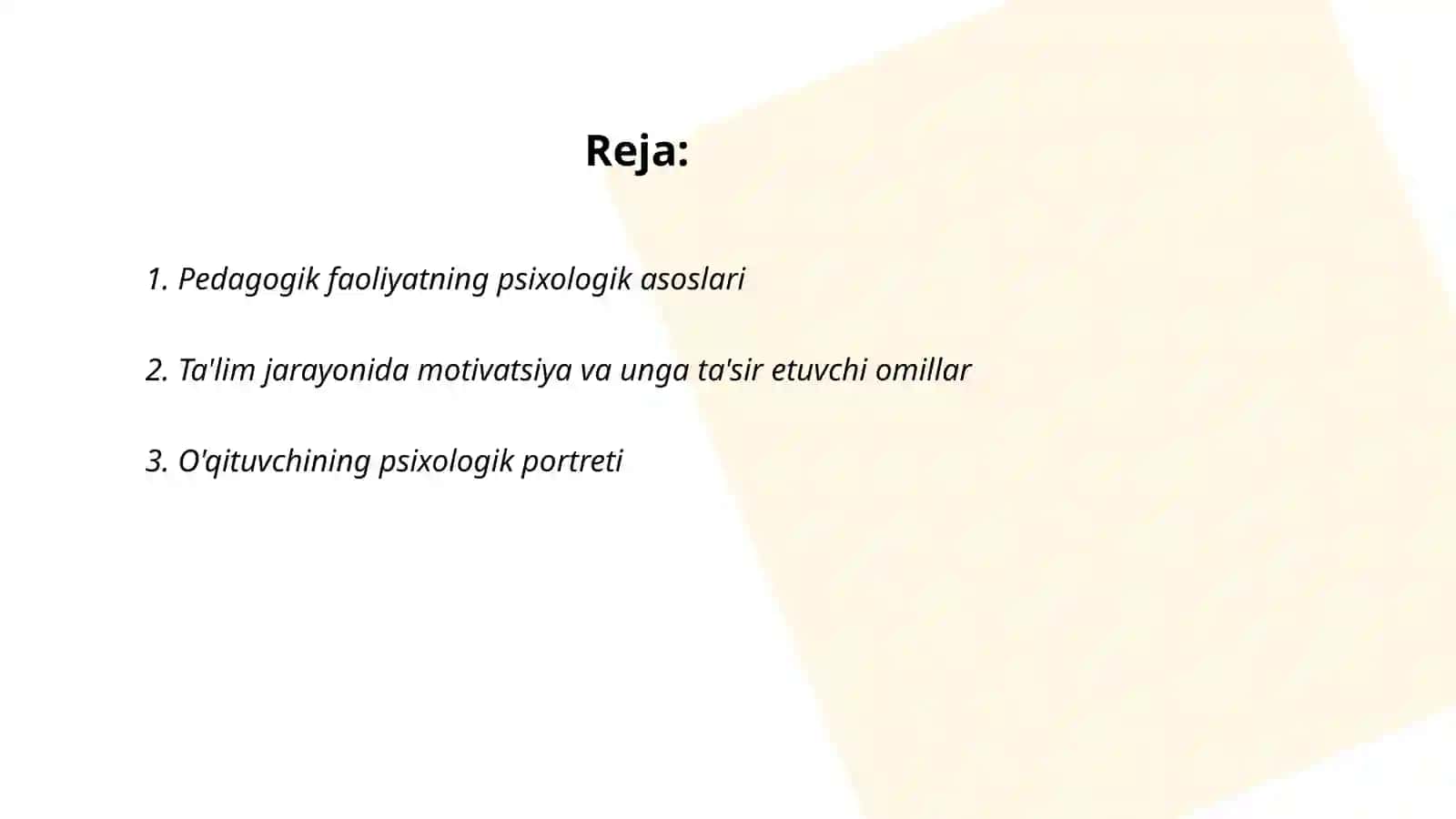 Pedagogik faoliyat psixologiyasi 2