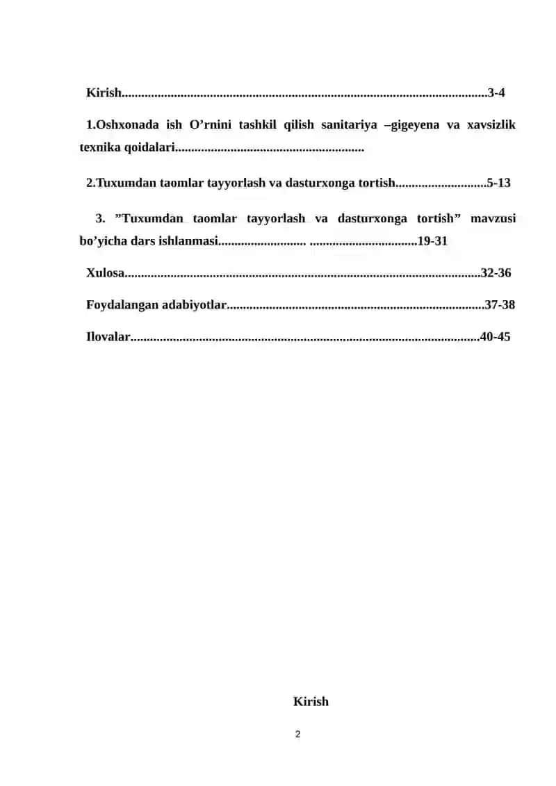 O‘quvchilarga «Tuxumli taomlar tayyorlash va dasturxonga tortish (blinchik, quymoq, tuxumni qaynatish, qovurish)» mavzusini o‘qitish metodikasi 2