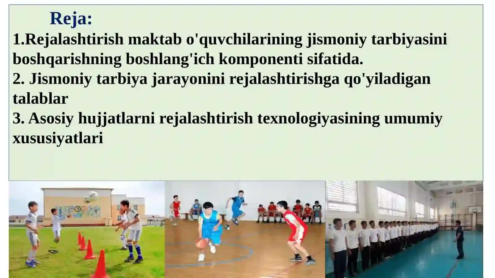 JISMONIY TARBIYA DARSLARINI REJALASHTIRISH ( 1-4sinflar) 2