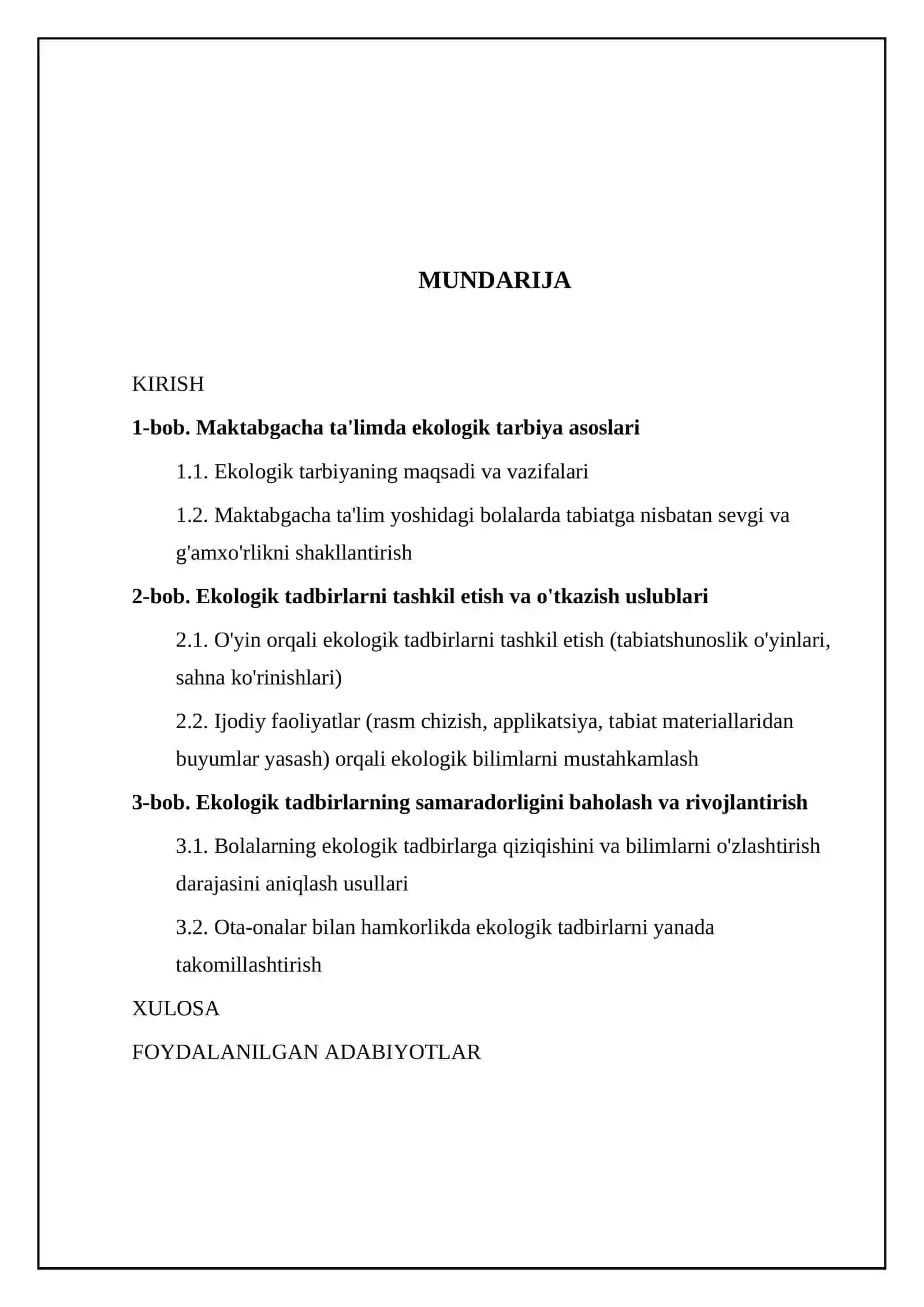 Maktabgacha ta'lim tashkilotlarida ekologik tadbirlarni samarali o'tkazish 2
