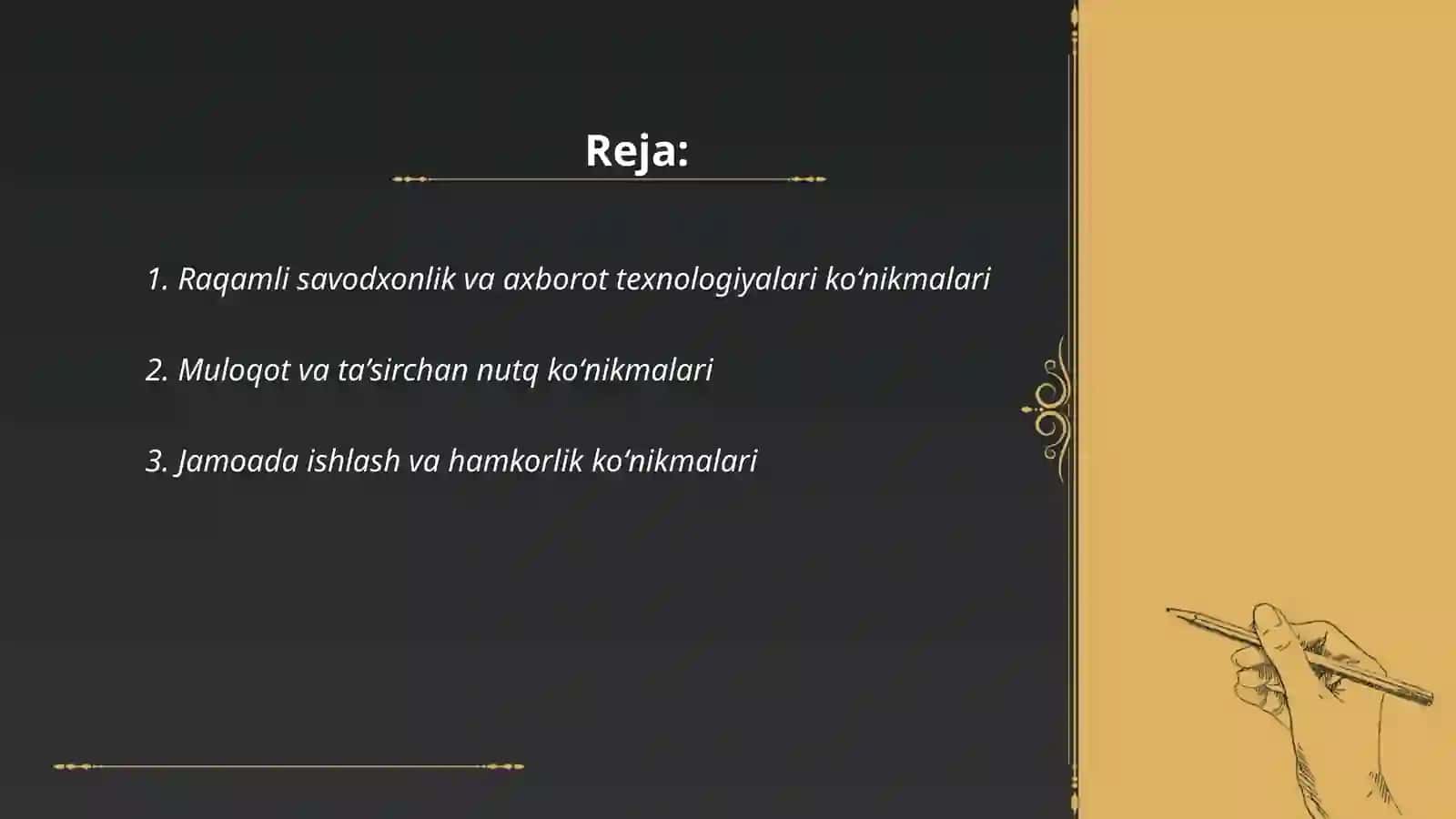 Boʻlajak mutaxassisning asosiy koʻnikmalarini shakllantirish 2