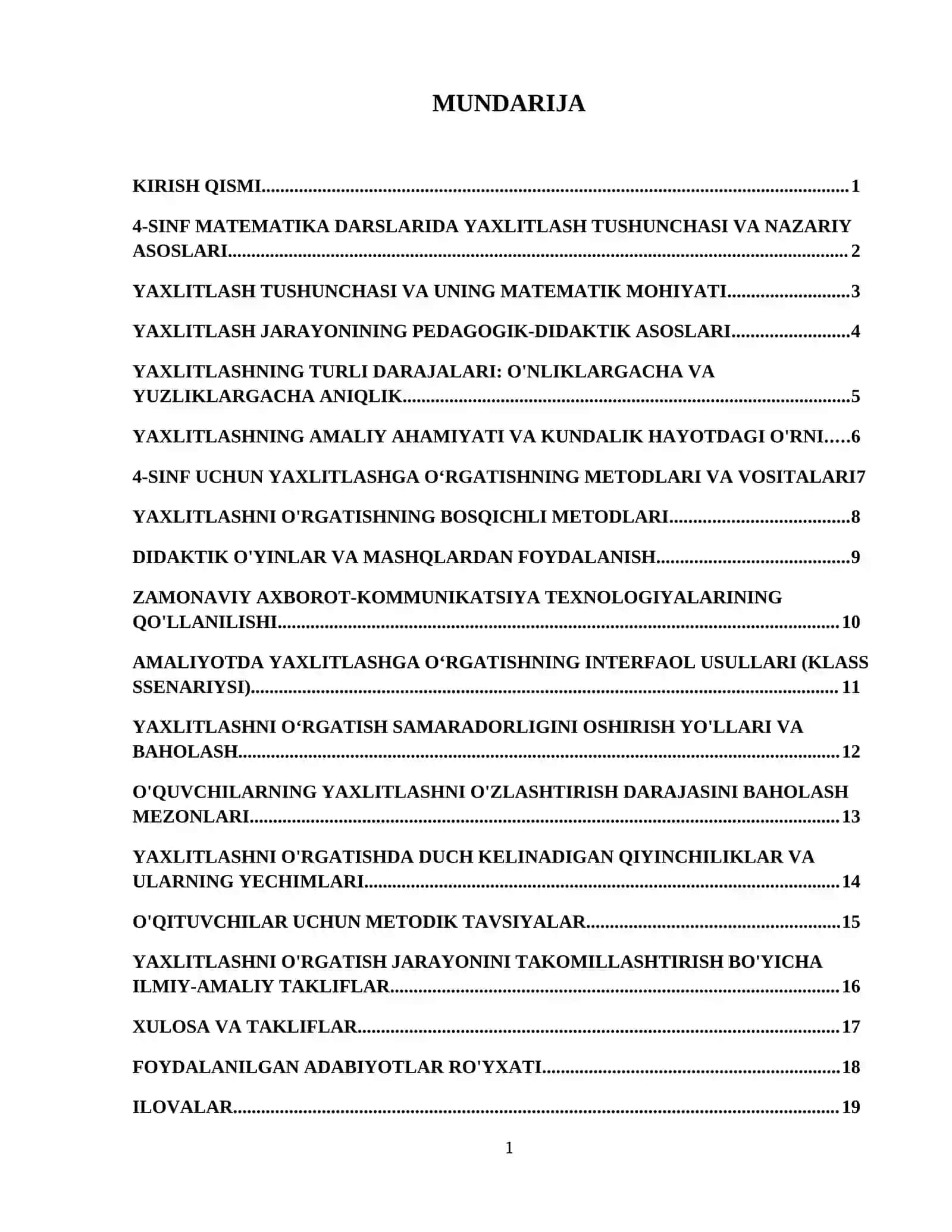 4-sinf matematika darslarida o'nliklargacha va yuzliklargacha aniqlikda yaxlitlashga o‘rgatish usullari 2