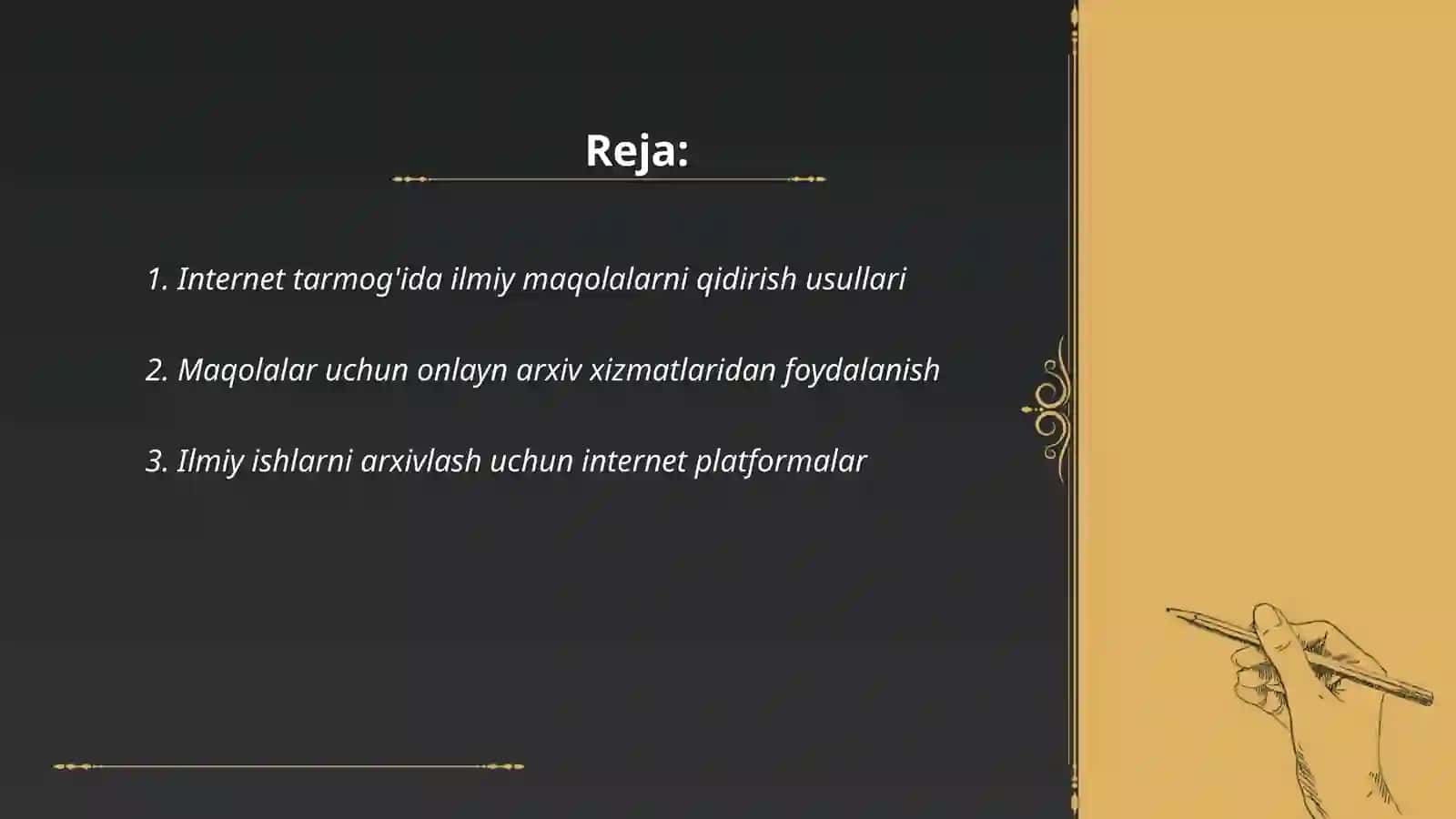Internet tarmog'ida ilmiy maqolalarni qidirish usullari 2