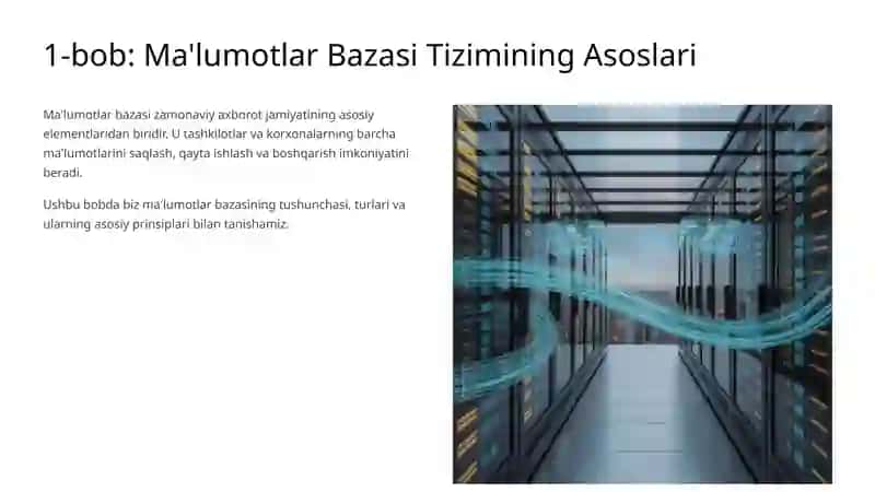 Ob'ektli Ma'lumotlar Bazasi: Loyihalash, Qayta Ishlash va Tadqiq Qilish 2
