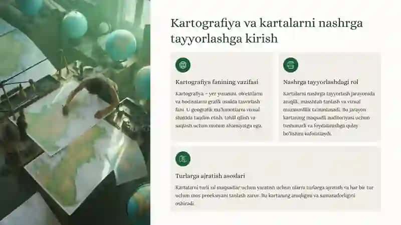 Kartalarni turlarga qarab proeksiyalarni aniqlash 2