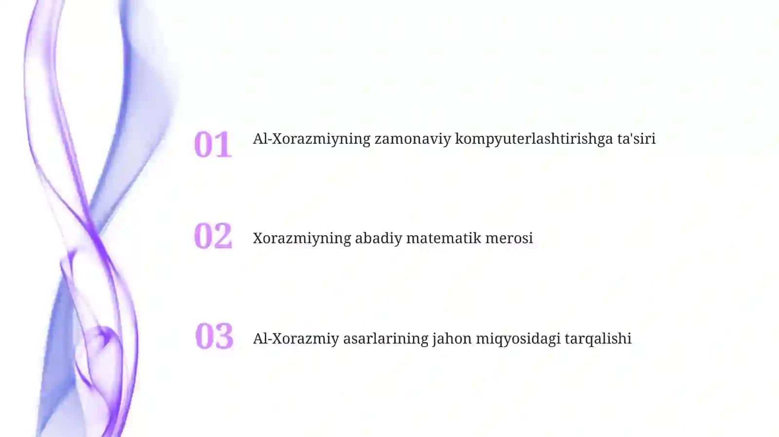 Al-Xorazmiy va Abu Abdulloh Xorazmiylarning dunyo civilizatsiyasidagi o'rni 2