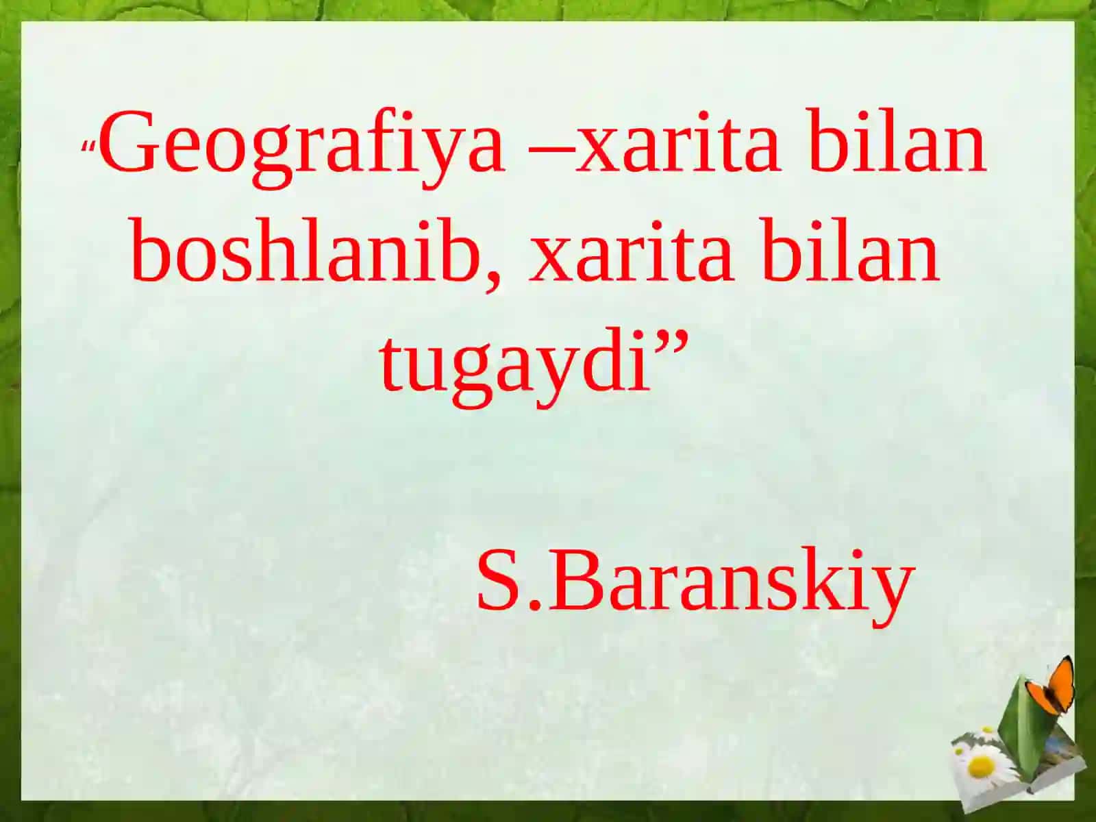 Geografiyafanidasturiga kiritilgan amaliy mashg'ulot darslari 2