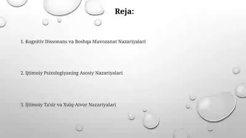 Sotsial psixologiyada ijtimoiy-psixologik nazariyalar 2