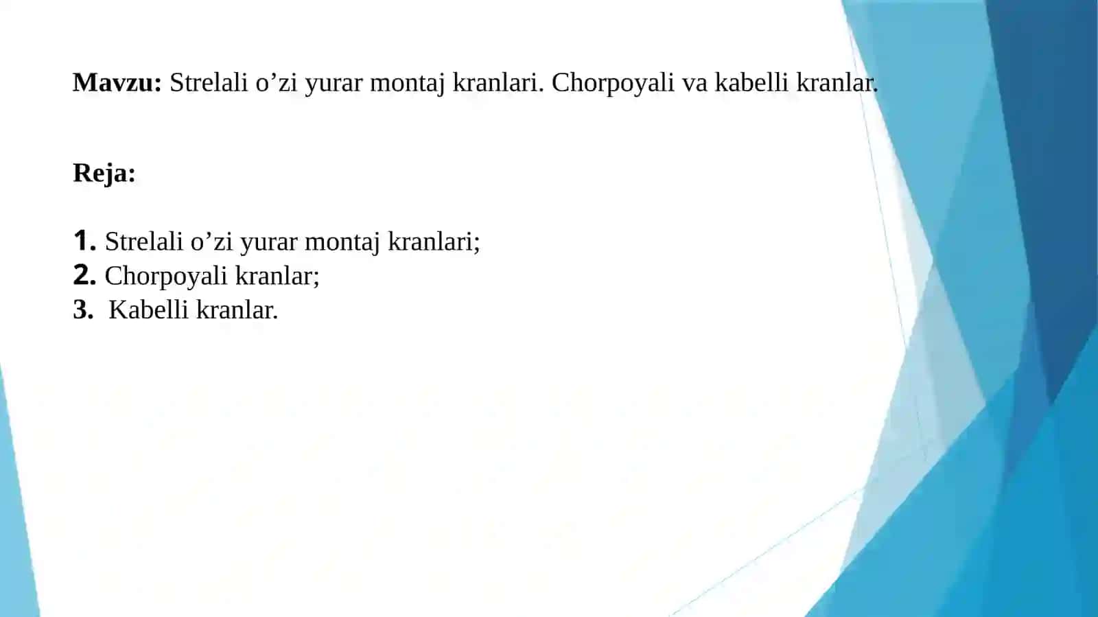 Strelalio’ziyu ramontaj kranlari 2