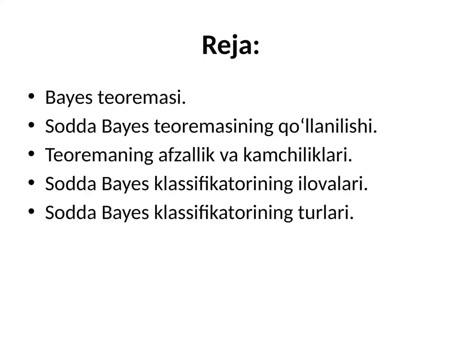 Axborotni izlash va ajratishda Sodda Bayes algoritmlari 2