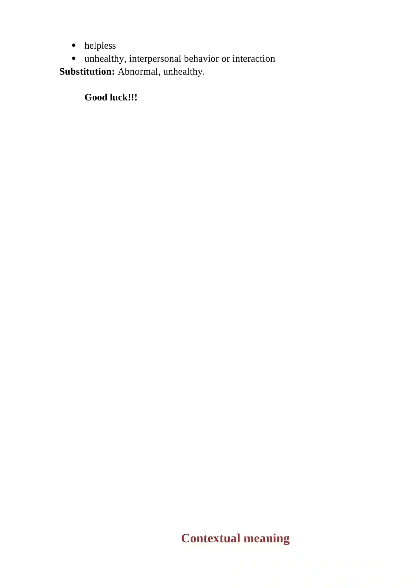 Assignment 5 Contextual meaning 2