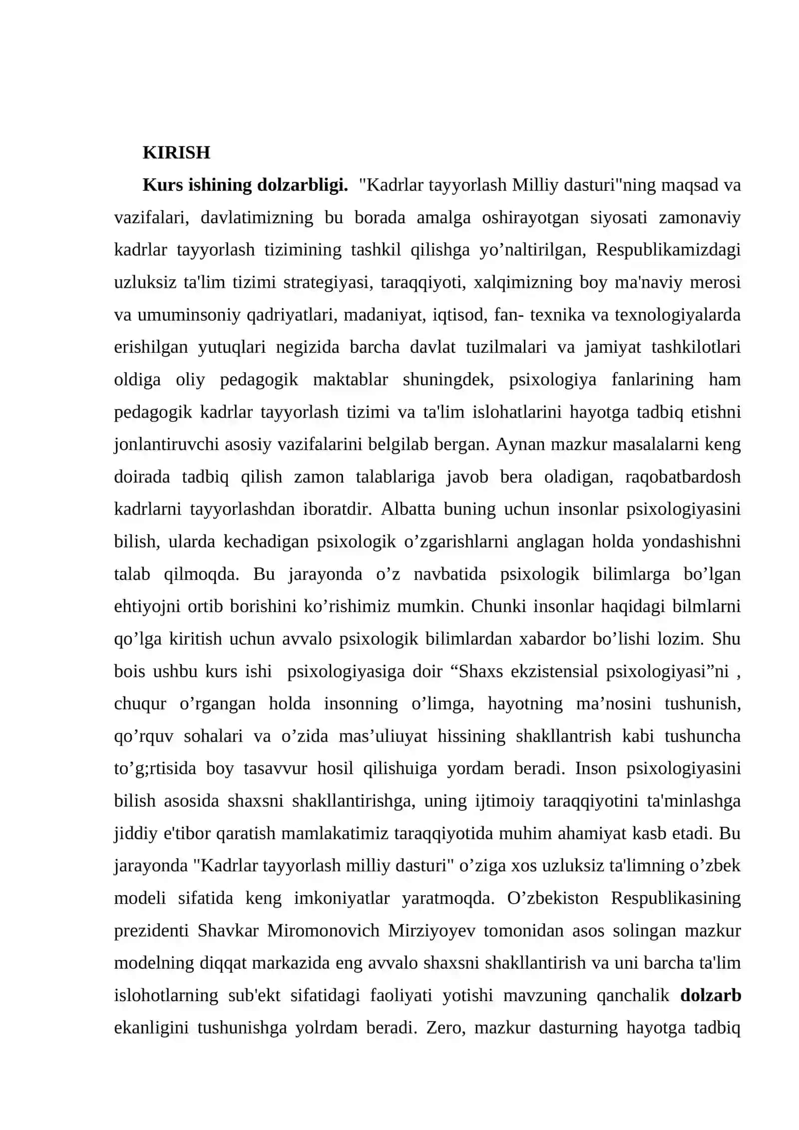 SHAXSNING EKZISTENSIAL PSIXOLOGIYASI 2