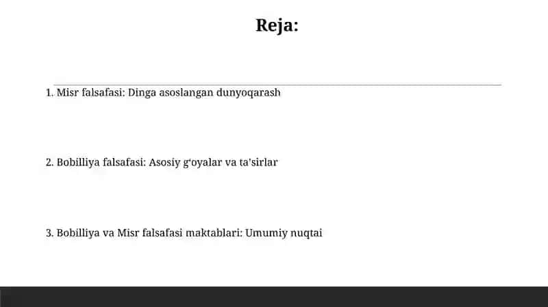 Bobil va misr falsafiy maktablari 2