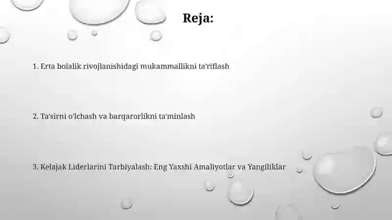 Maktabgacha talim tashkilotida rivojlantiruvchi markazlarda rahbarlik qilish 2