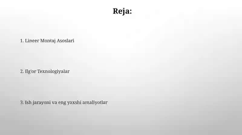 Ish jarayoni va eng yaxshi amaliyotlar 2