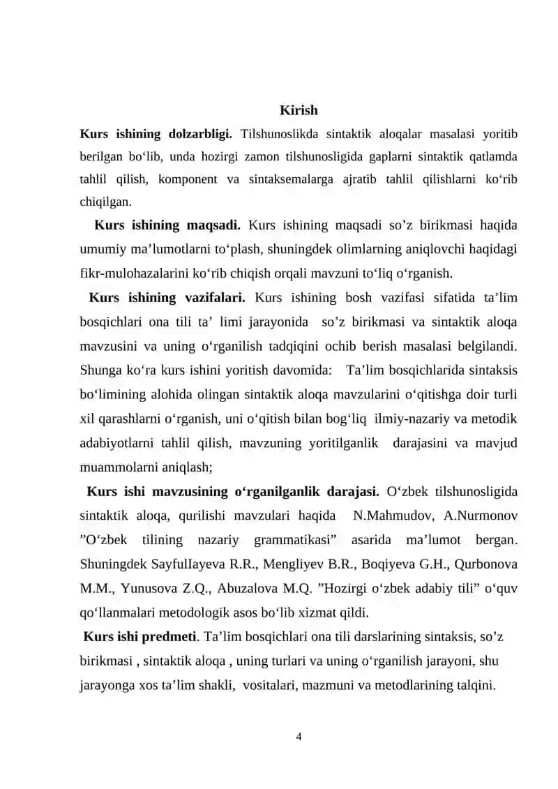 Tilshunoslikda Sintaktik Aloqalar 2