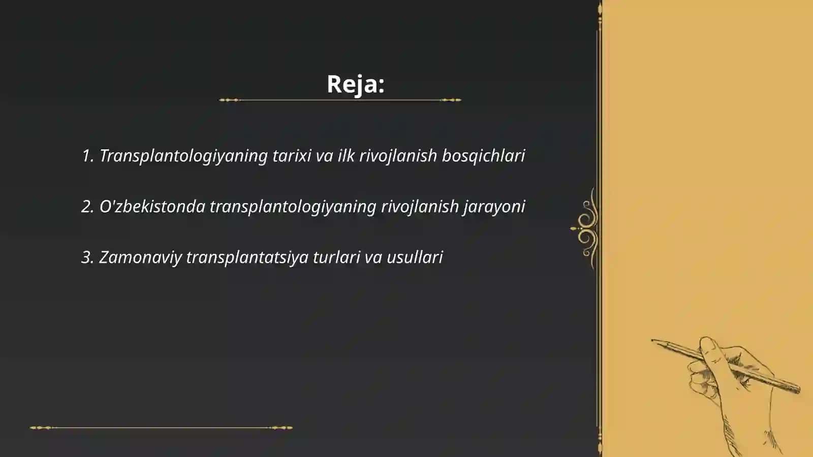 Transplantologiya tarixi va holati. Donorlik muammosi 2