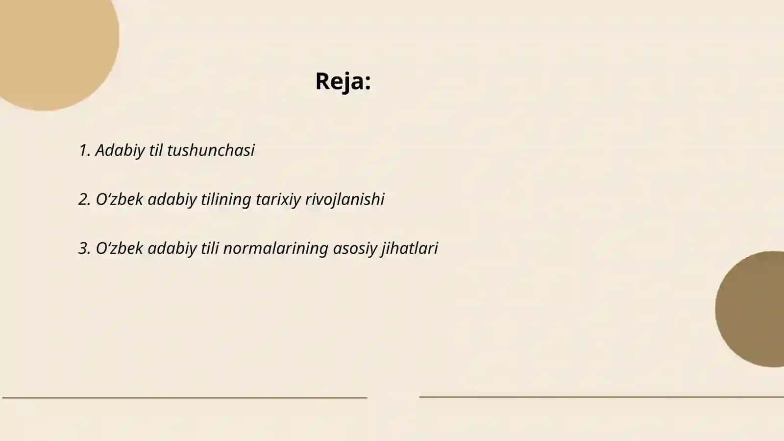 Oʻzbek adabiy til meʼyorlari mavzusida taqdimot tayyorlash 2