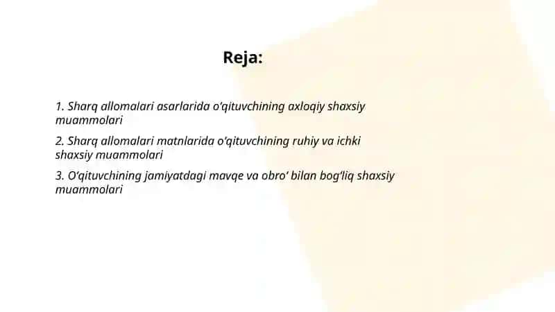 Munavvarning rivojlanish psixologiyasi Fanidan Mustaqil Ishi 2