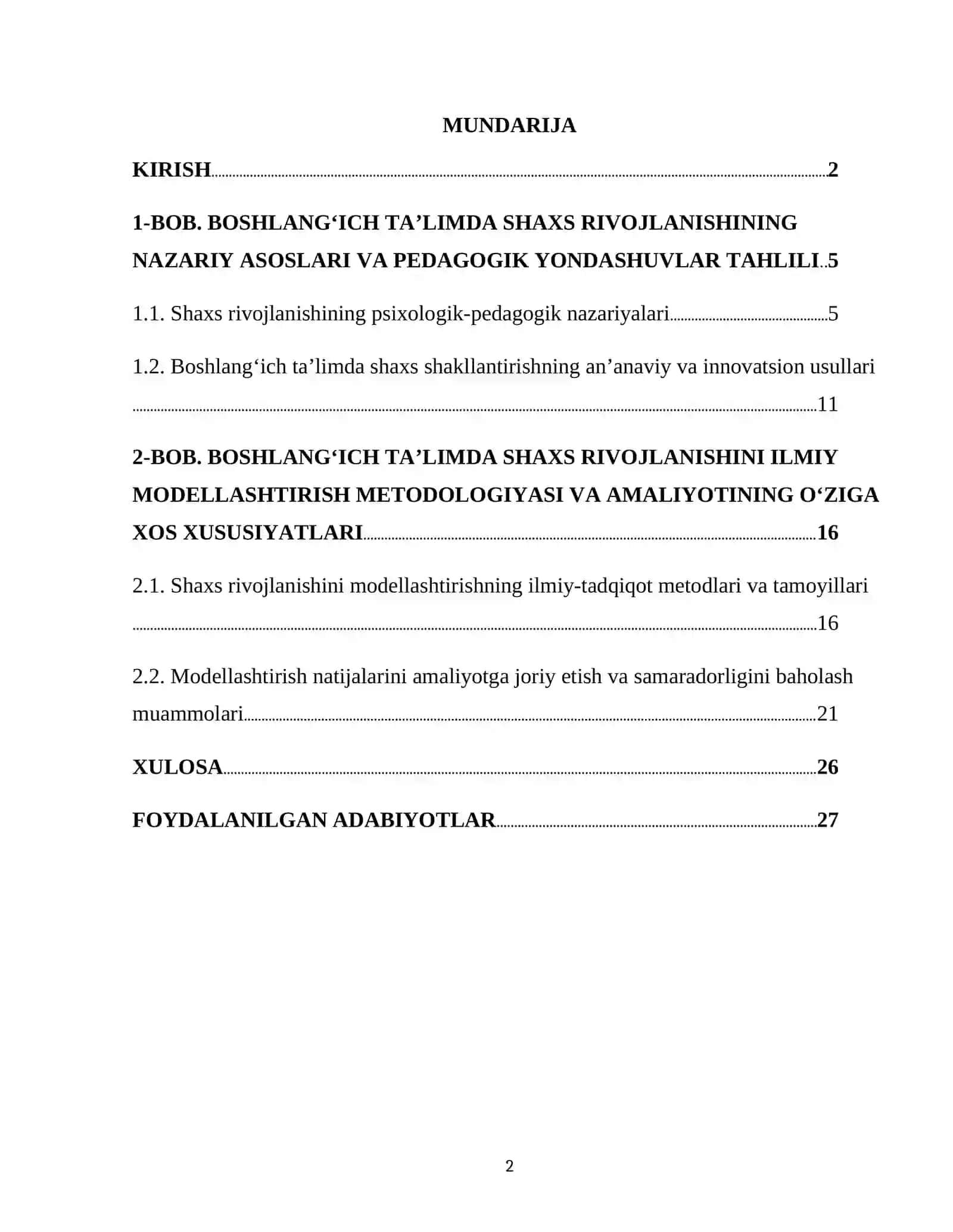 BOSHLANGʻICH TALIMDA SHAXS RIVOJINI ILMIY MODELLASHTIRISH ASOSLARI 2