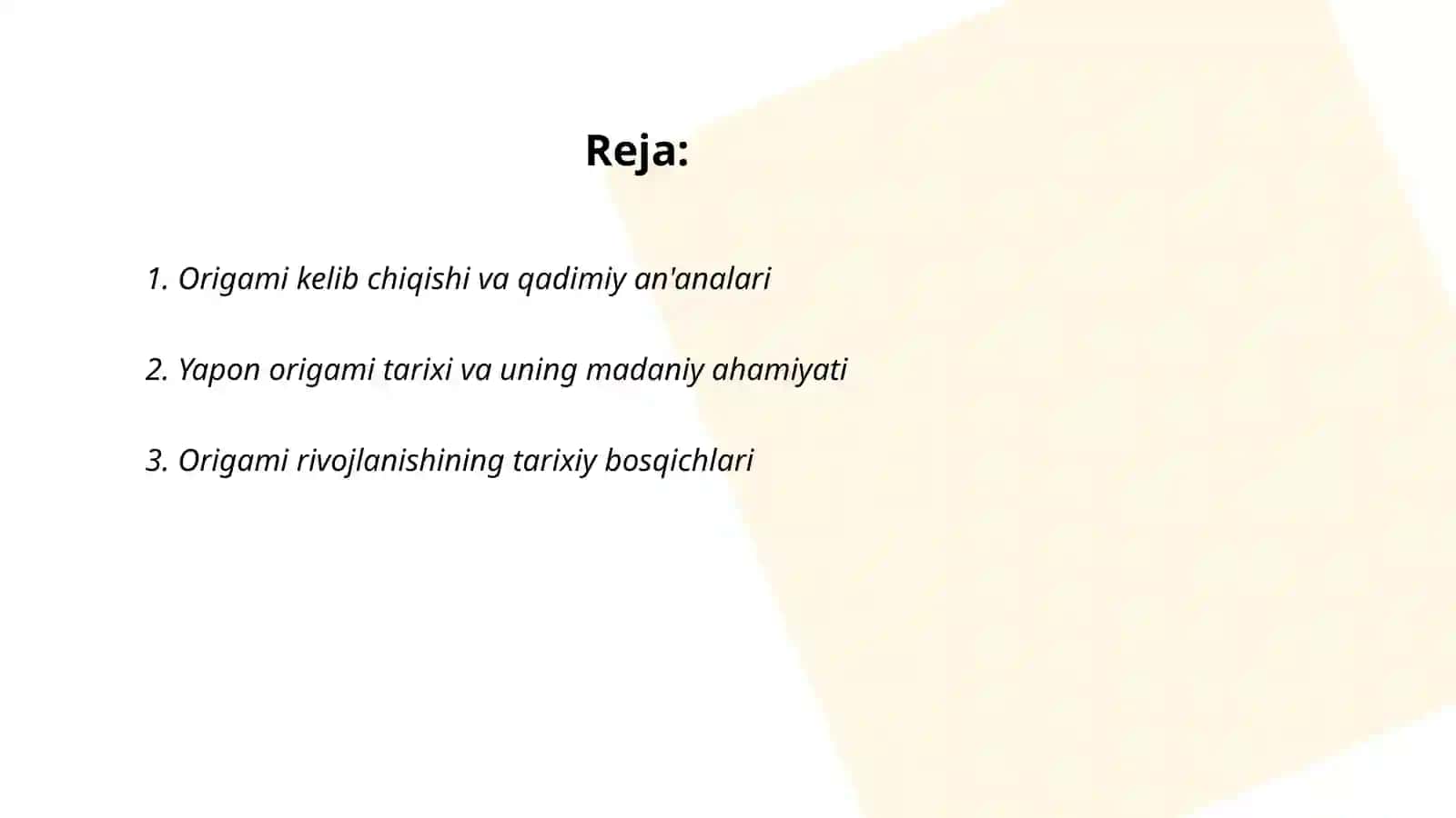 Origami tarixi 2