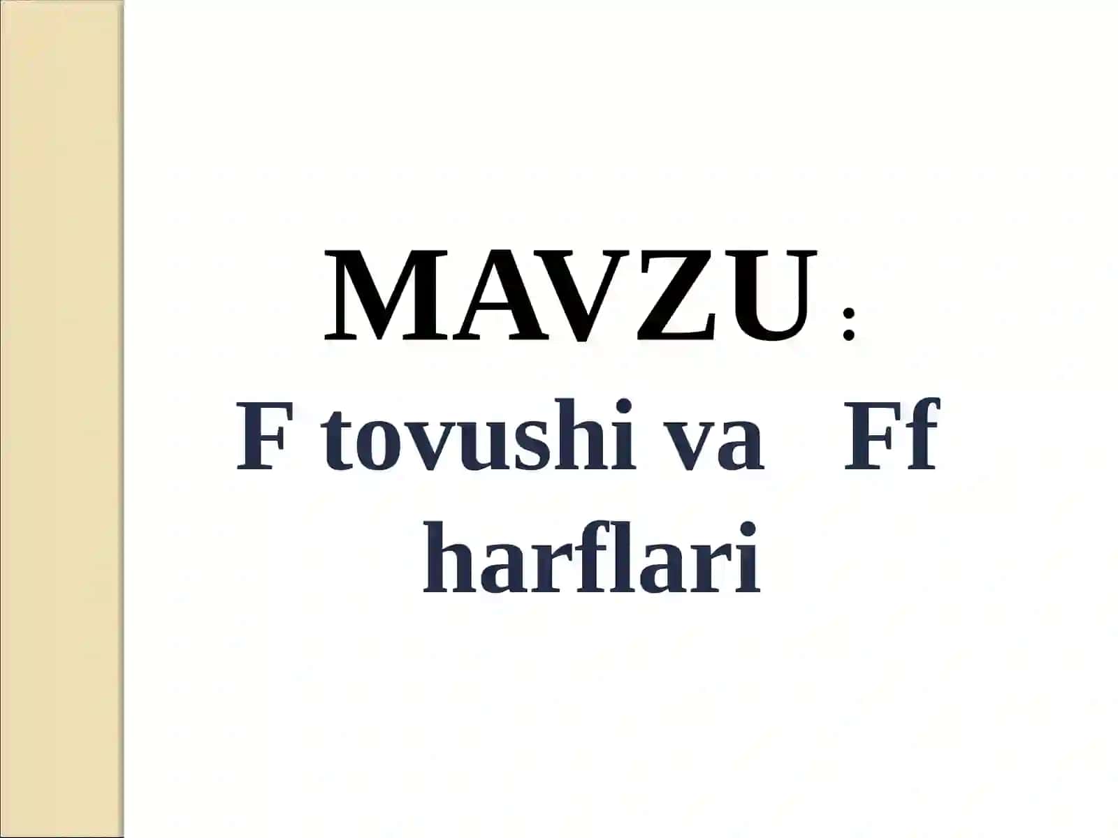 FtovushivaFfharflari 2