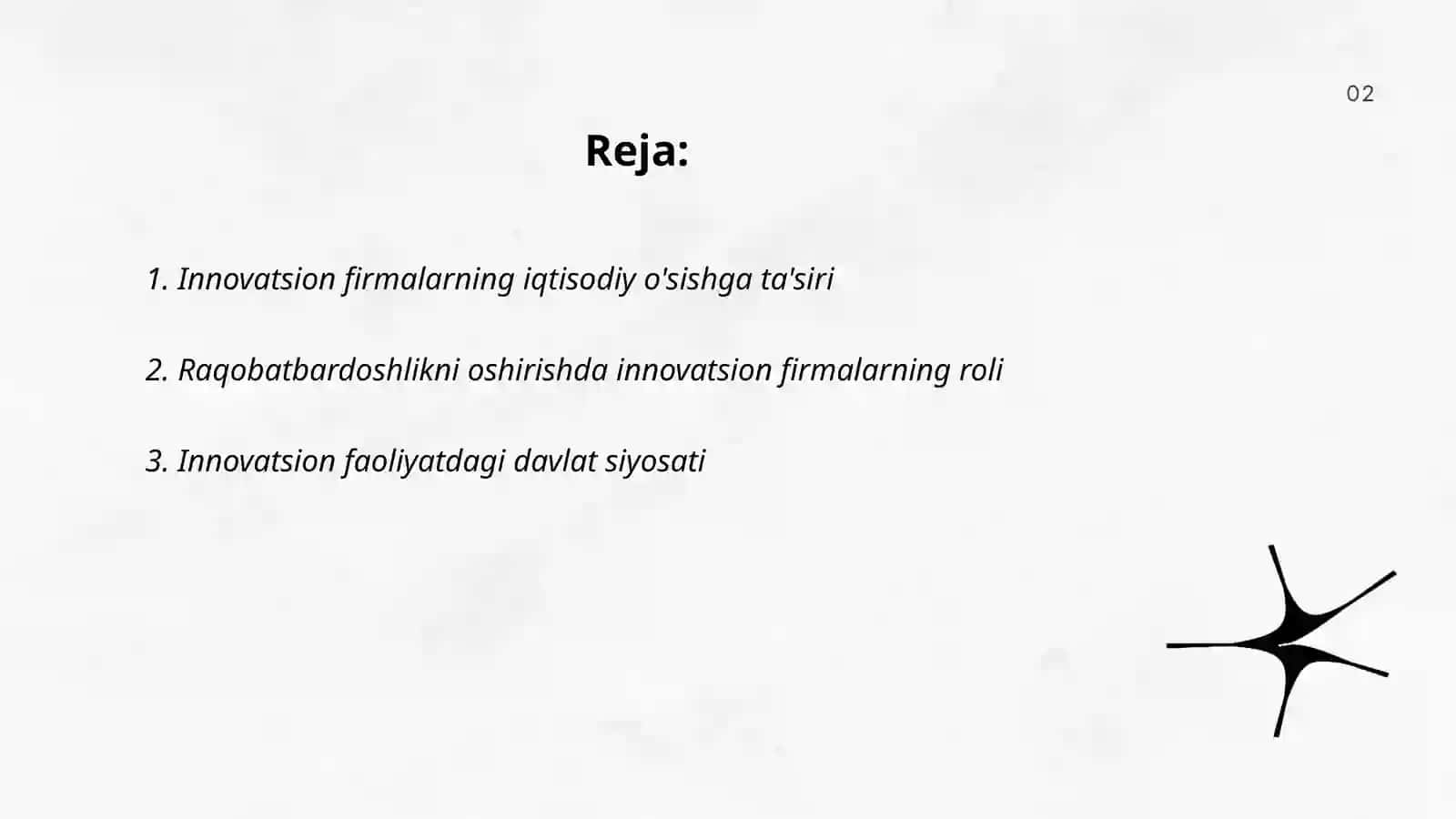 Horijiy mamlakatlar iqtisodiyotida innovatsion firmalarning o'rni 2