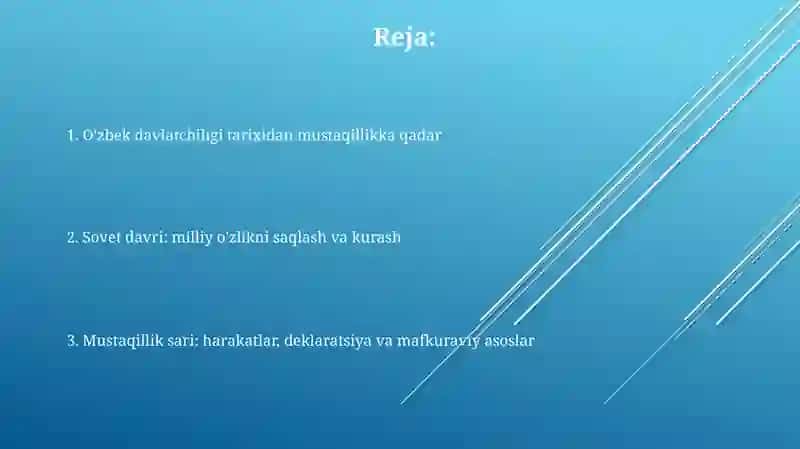 Oʻzbekistonda mustaqillik gʻoyalarining tarixiy asoslari 2