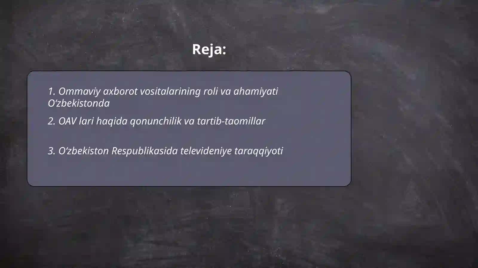 Ommaviy Axborot Vositalarining Faoliyati 2