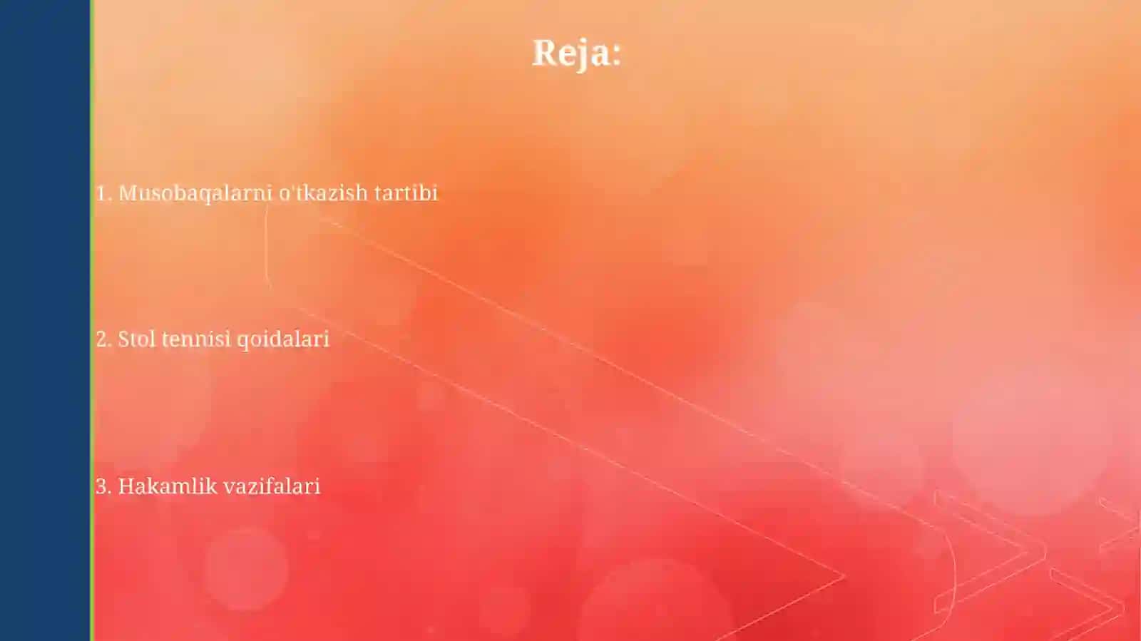 Stol tennisini oʻyin qoidalari va hakamlik 2