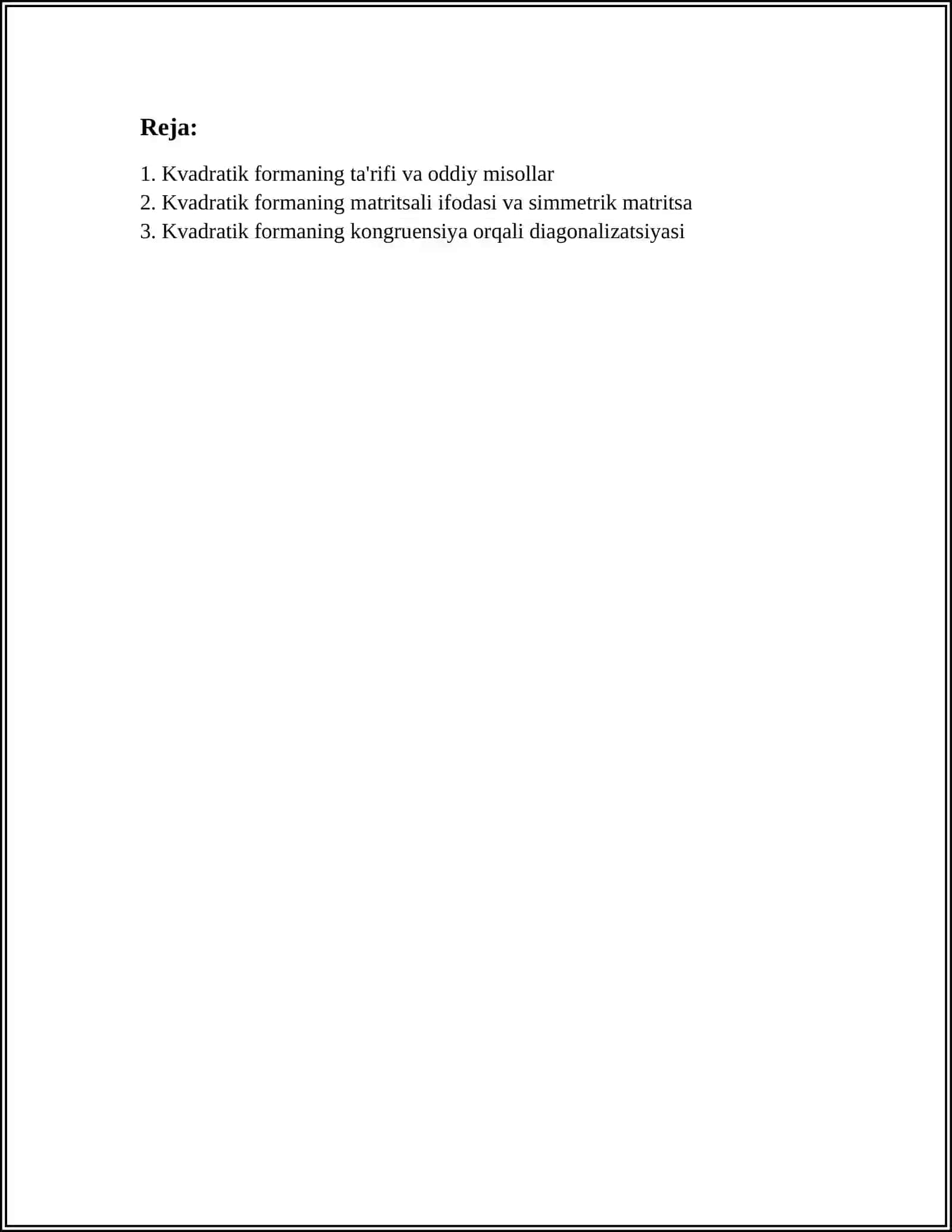 MATEMATIKADA KVADRATIK FORMALAR 2