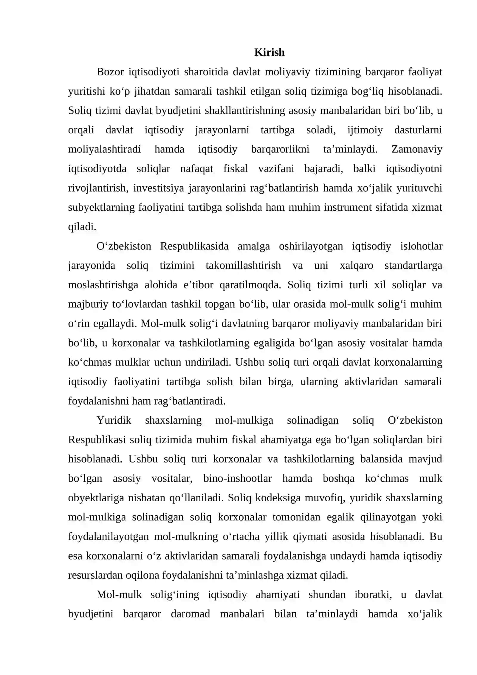 YURIDIK SHAXSLARNING MOL-MULKIGA SOLINADIGAN SOLIQ 2